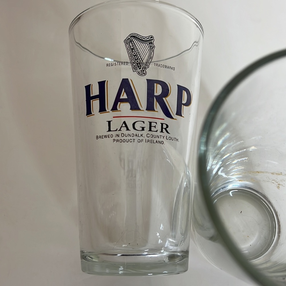 Harp Lager pint glasses - Picture 4 of 4